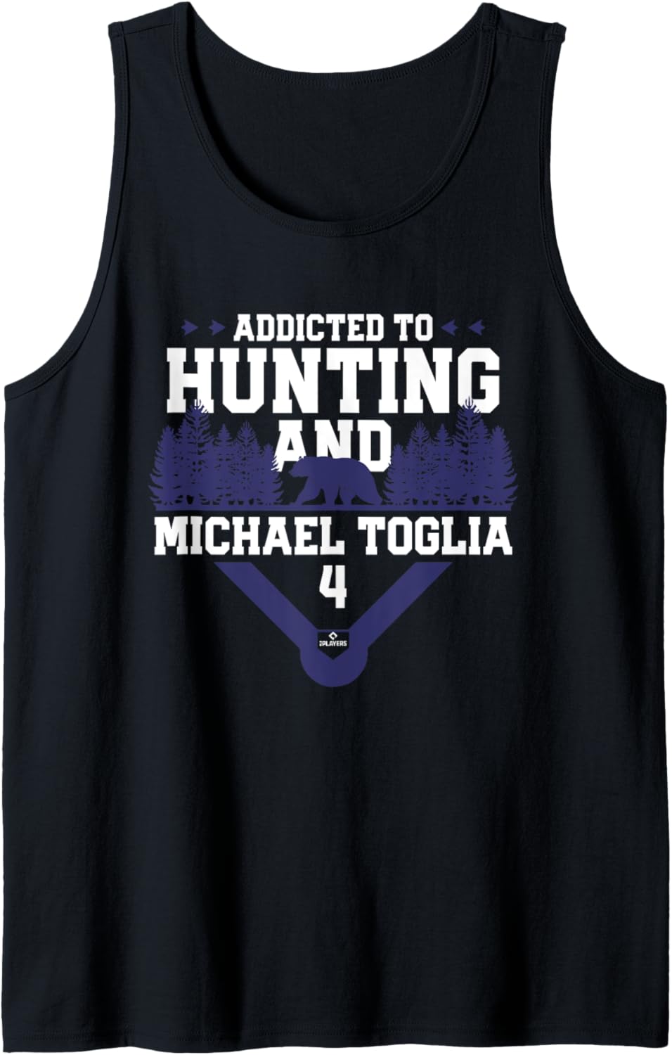 Addicted to Bear Hunting & Michael Toglia Colorado Baseball Tank Top