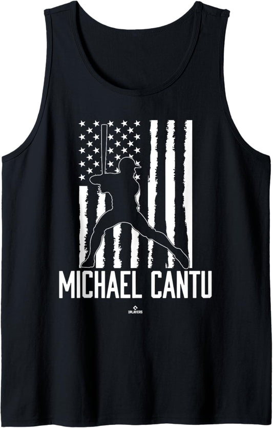 Distressed Flag Swing Michael Cantu Prospect Baseball Fan Tank Top