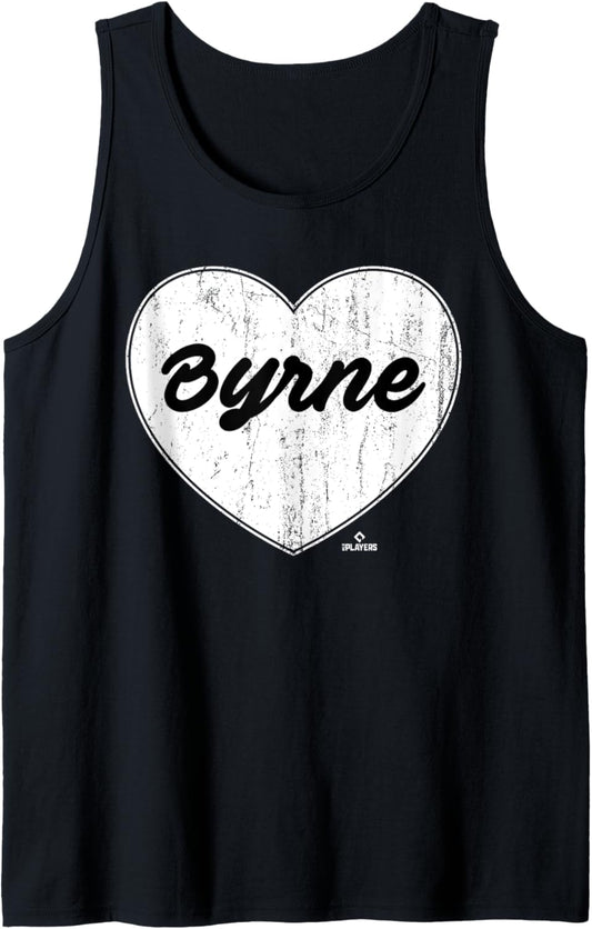Distressed Heart Michael Byrne Prospect Baseball Fan Gear Tank Top