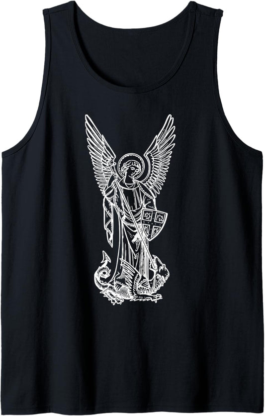 Angel Arc Tees - St Michael The Archangel Christian Tank Top