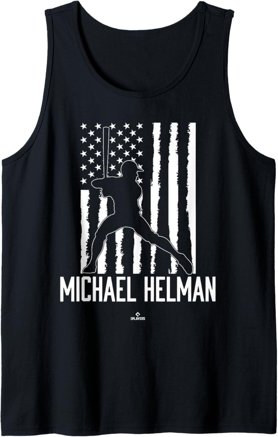 Distressed Flag Swing Michael Helman Prospect Baseball Fan Tank Top