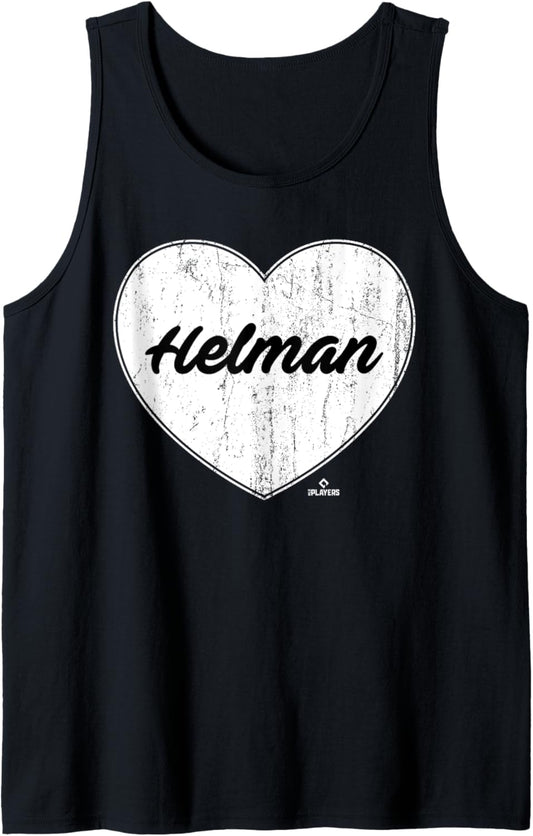 Distressed Heart Michael Helman Prospect Baseball Fan Gear Tank Top