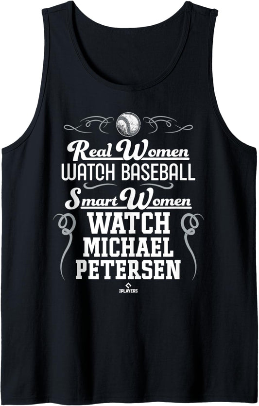 Smart Women Watch Michael Petersen Prospect Baseball Fan Tank Top