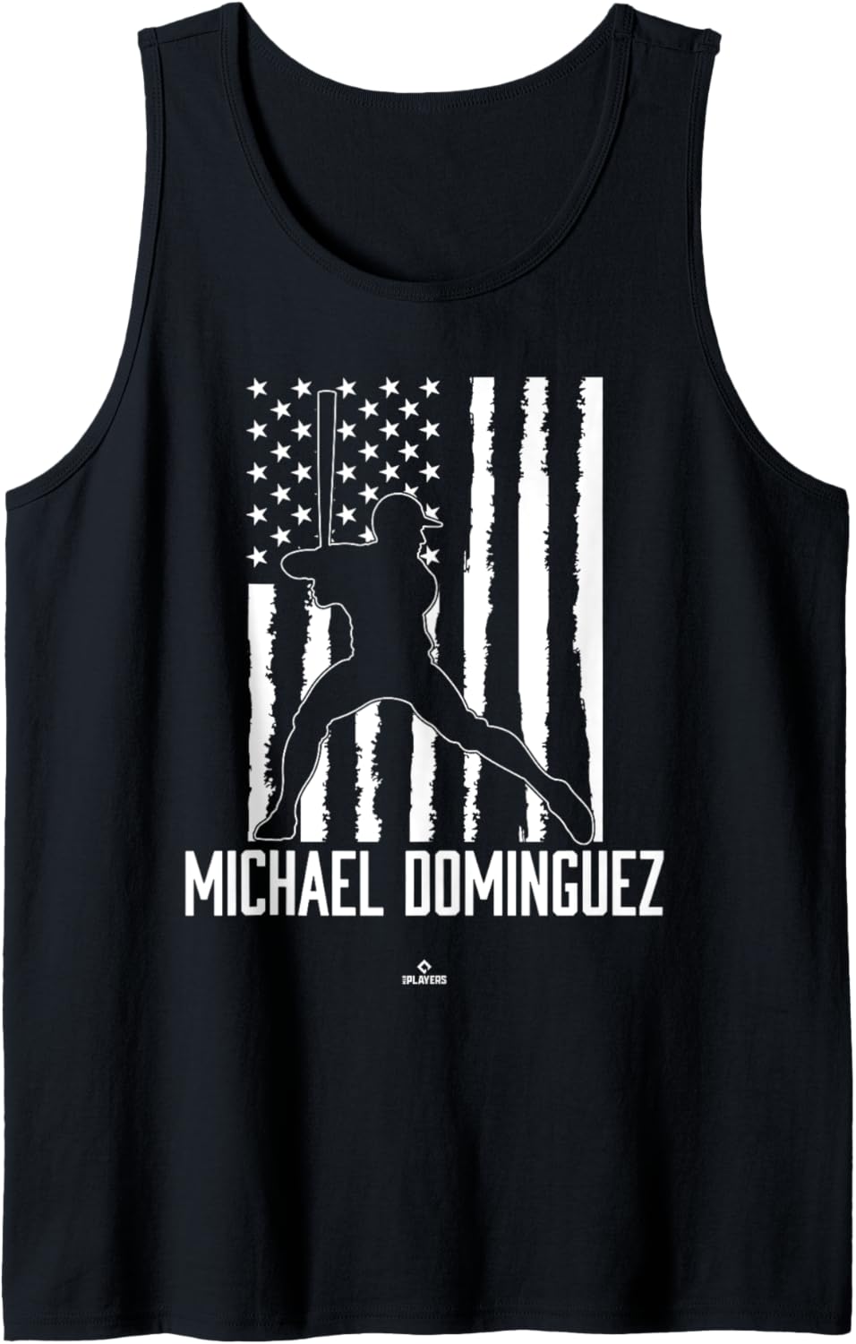 Distressed Flag Swing Michael Dominguez Prospect Baseball Tank Top
