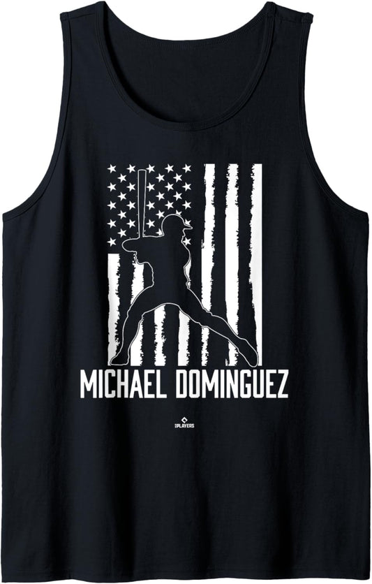 Distressed Flag Swing Michael Dominguez Prospect Baseball Tank Top
