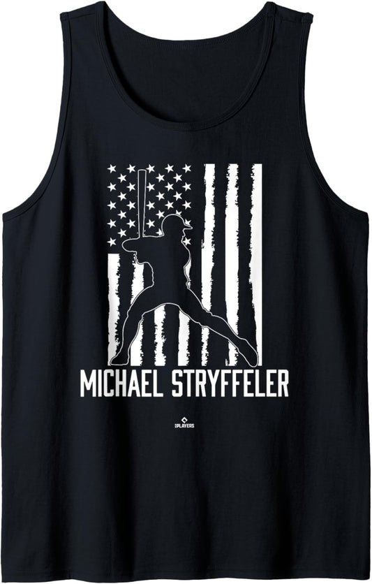 Distressed Flag Swing Michael Stryffeler Prospect Baseball Tank Top