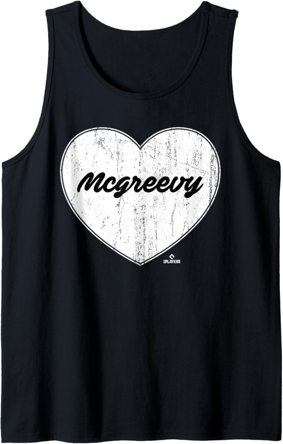 Distressed Heart Michael McGreevy Prospect Baseball Fan Gear Tank Top
