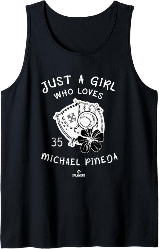 A Girl Who Loves Michael Pineda Minnesota Baseball Player Tank Top