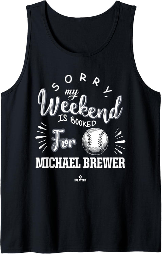 Weekend Booked for Michael Brewer Prospect Baseball Fan Gear Tank Top