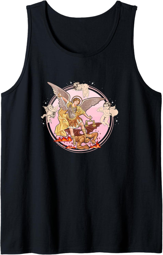 St. Michael the Archangel with putti Tank Top