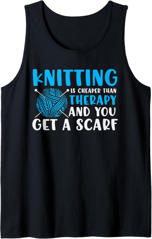 Yarn Addict Crafting T-shirt Crocheting Ladies Knitting Tank Top