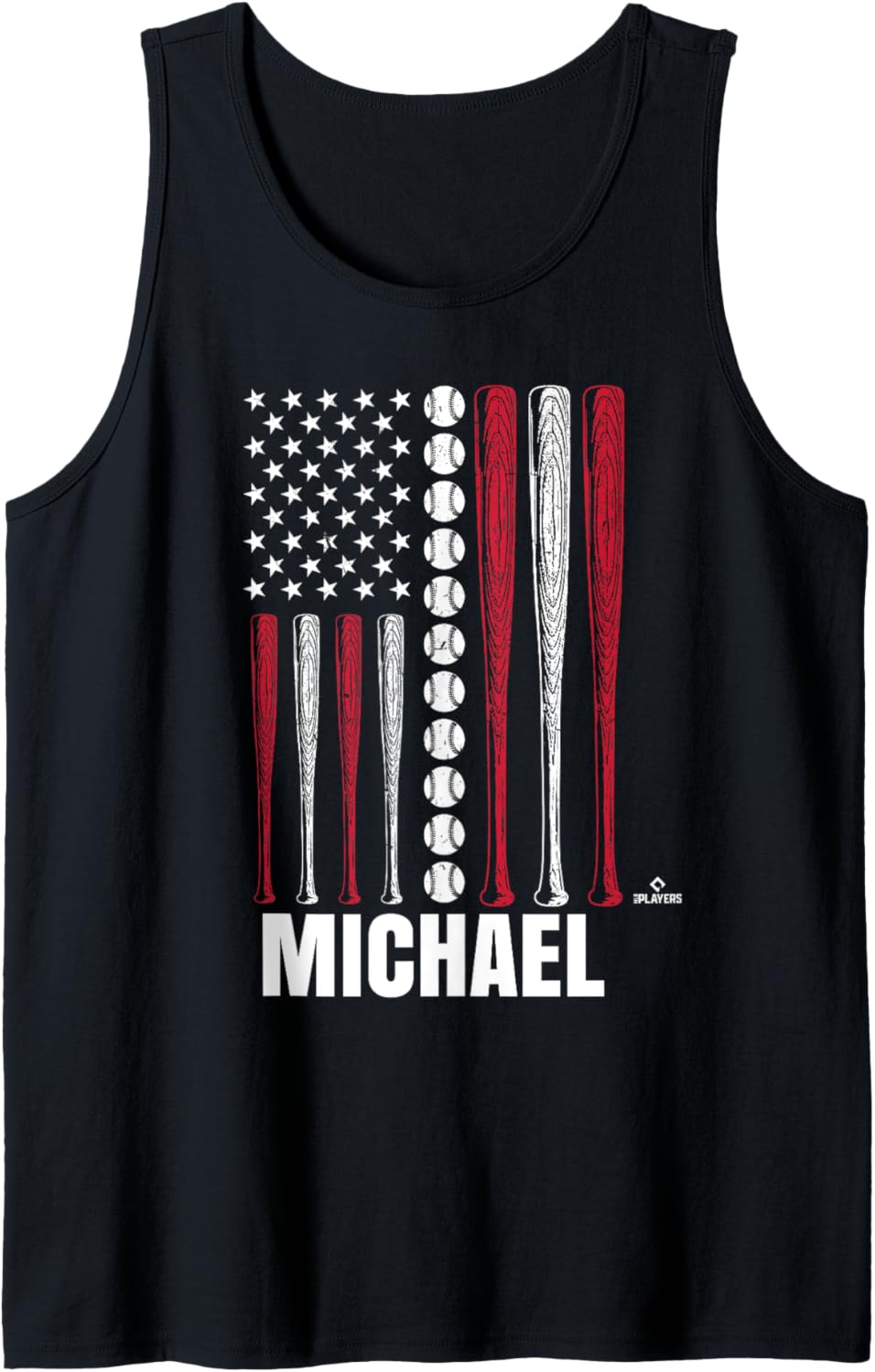 Baseball American Flag Michael Cantu Prospect Baseball Fan Tank Top
