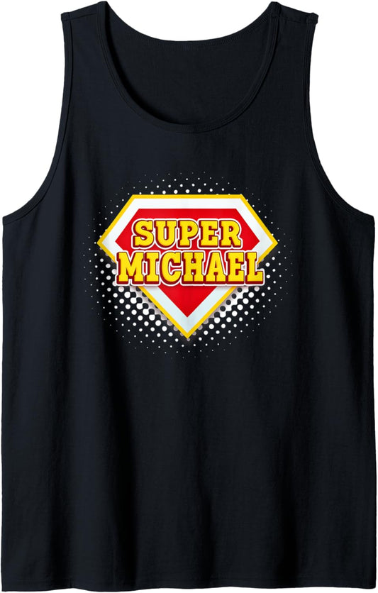 First name Michael personalized design, super Michael Tank Top