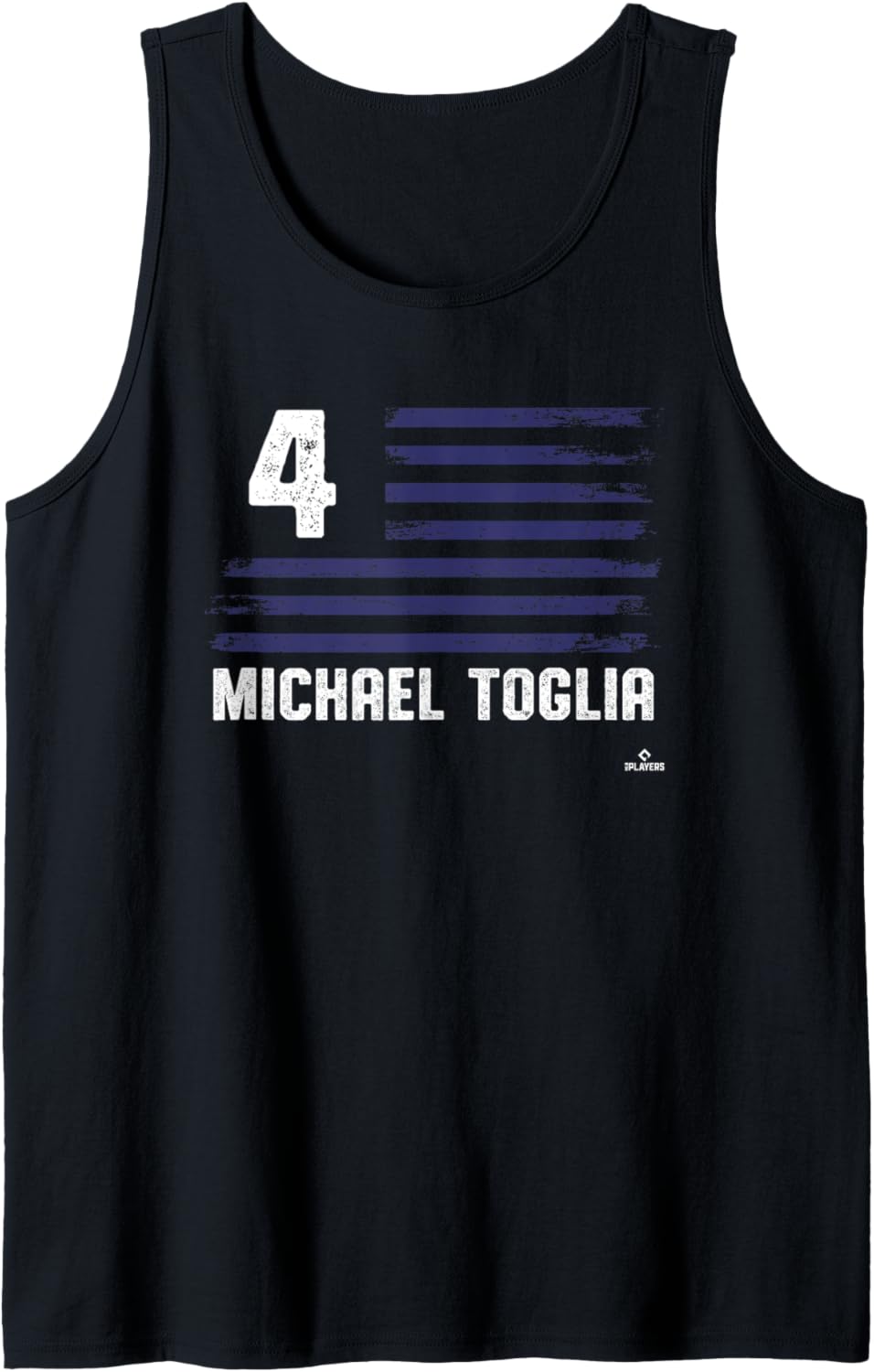 Flag Stripes Michael Toglia Colorado Baseball MLBPA Tank Top