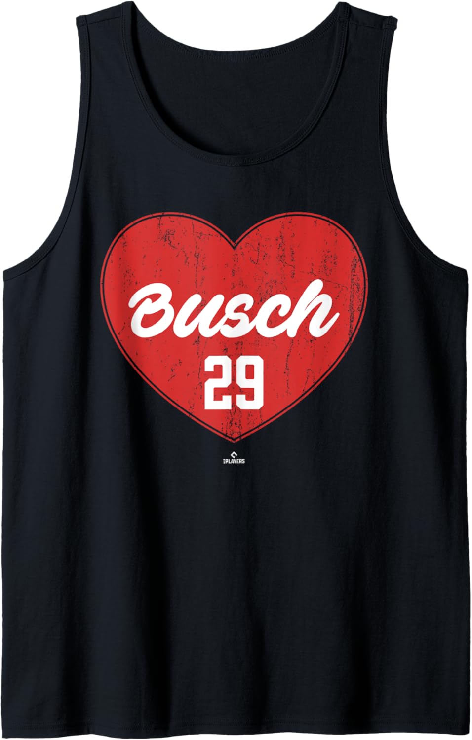 Distressed Heart Michael Busch Chicago Baseball MLBPA Tank Top