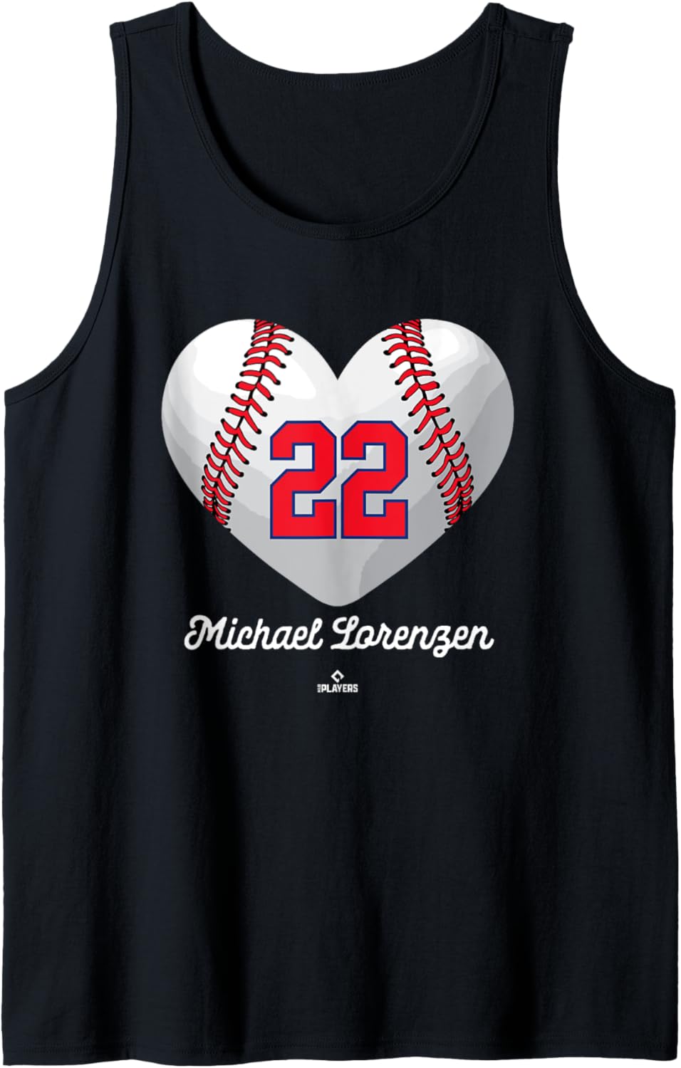 Baseball Heart Number Michael Lorenzen Philadelphia MLBPA Tank Top
