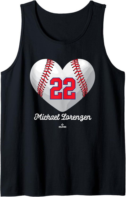 Baseball Heart Number Michael Lorenzen Philadelphia MLBPA Tank Top