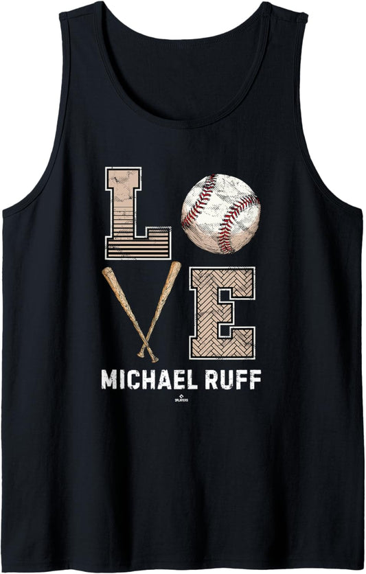 Baseball Love Michael Ruff Prospect Baseball Fan Gear Tank Top