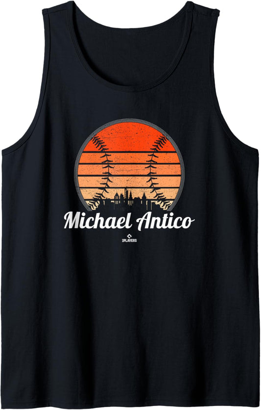 Vintage Baseball Sunset Michael Antico Prospect Baseball Fan Tank Top