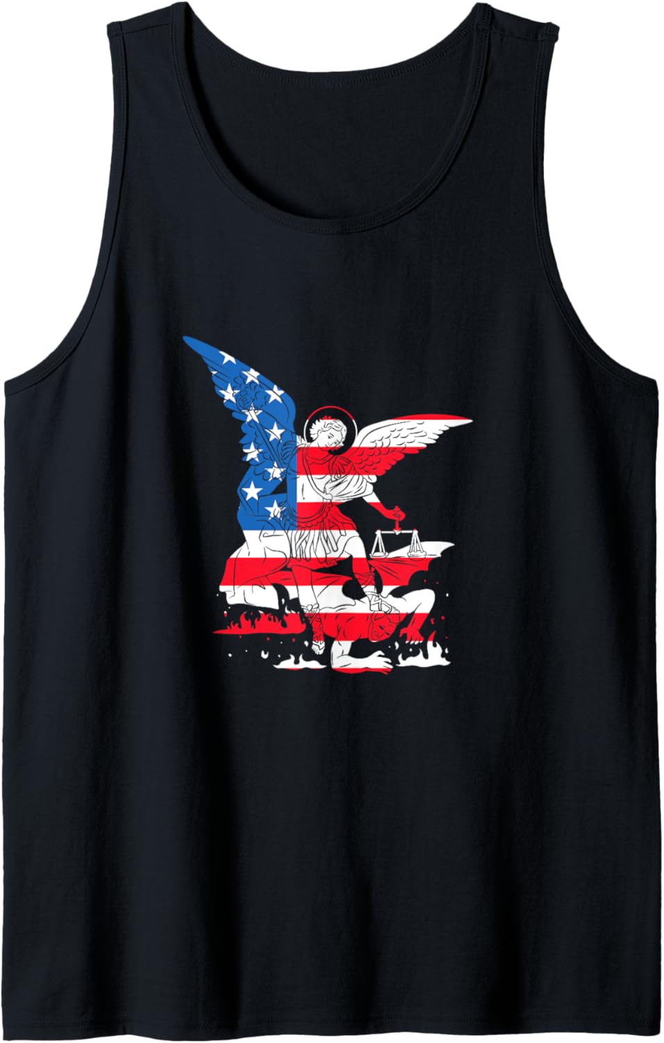 St. Michael The Archangel defender of America Tank Top