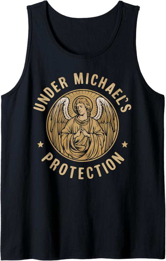 Archangel Michael Catholic Christianity Guardian Angel Tank Top