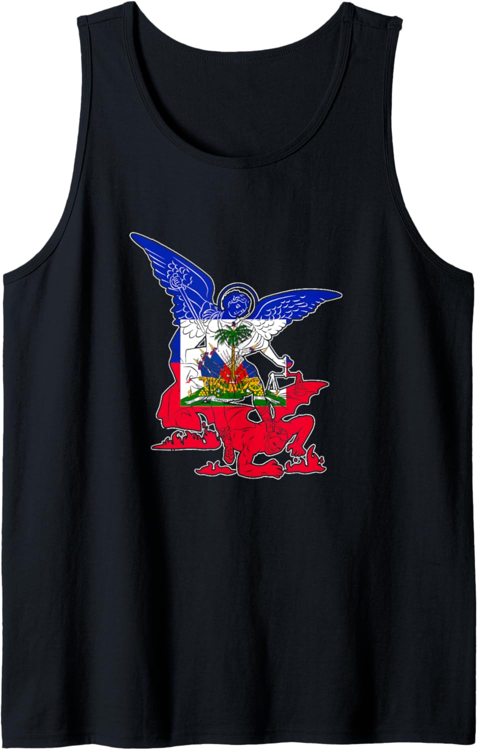 St. Michael The Archangel defender of Haiti Tank Top