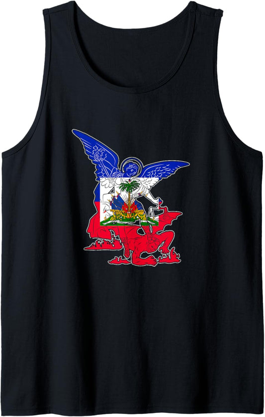 St. Michael The Archangel defender of Haiti Tank Top