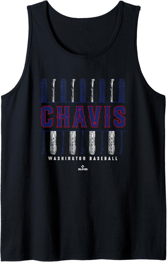 Vintage Baseball Bat Gameday Michael Chavis Washington MLBPA Tank Top