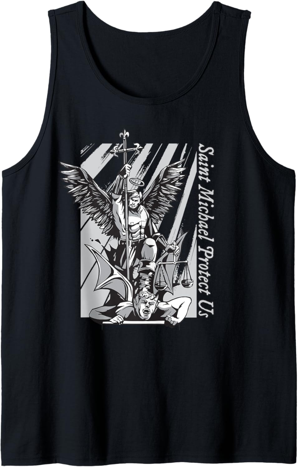 Archangel & Warrior St Michael I Saint Michael Protect Us Tank Top