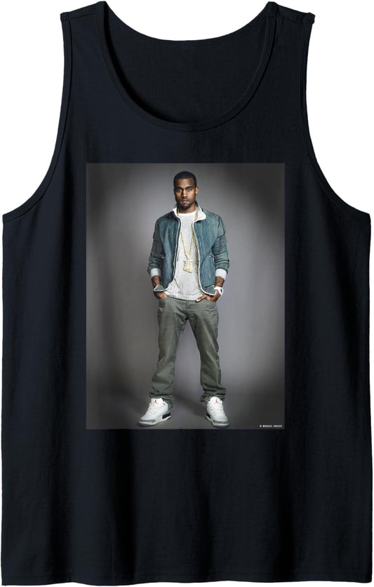 Rap Artist Kanye West by Michael Grecco Tank Top