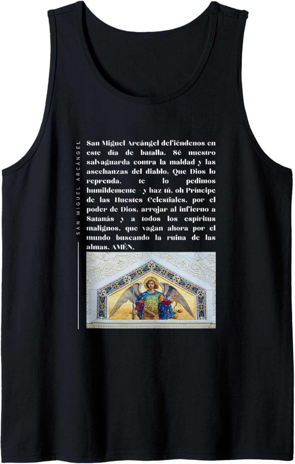 Saint Michael Archangel Prayer Spanish Español St Michael Tank Top