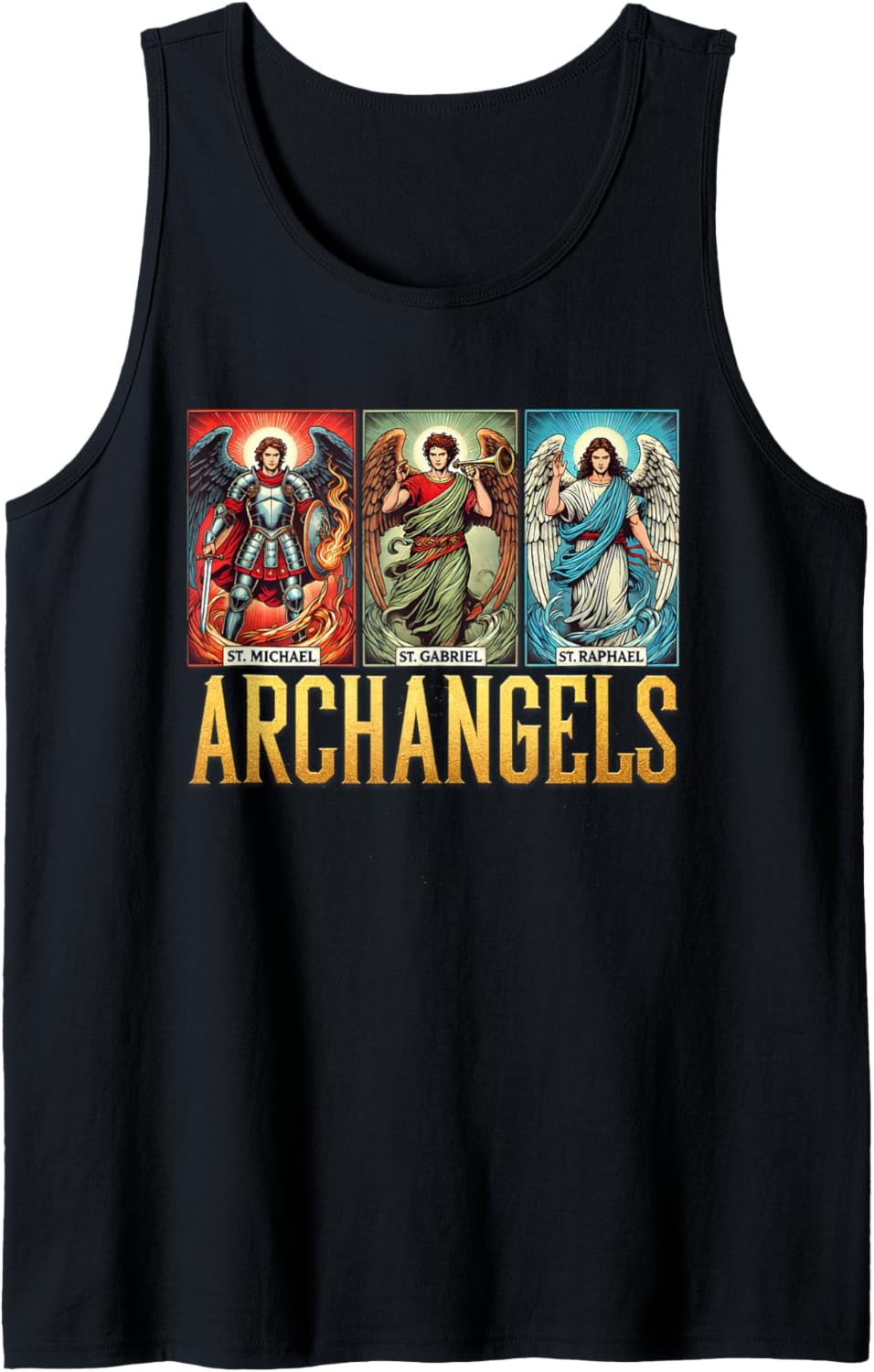 Saint Michael Catholic Archangels Biblical Tank Top