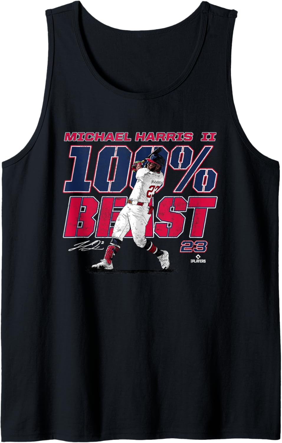 100% Beast Michael Harris II Atlanta MLBPA Tank Top