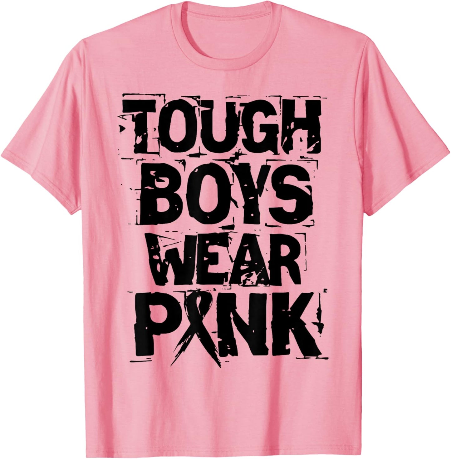 Tough Boys Wear Pink Funny Breast Cancer Awareness Men Kids