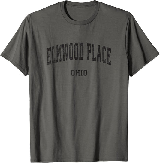 Elmwood Place Ohio OH Vintage Athletic Sports Design