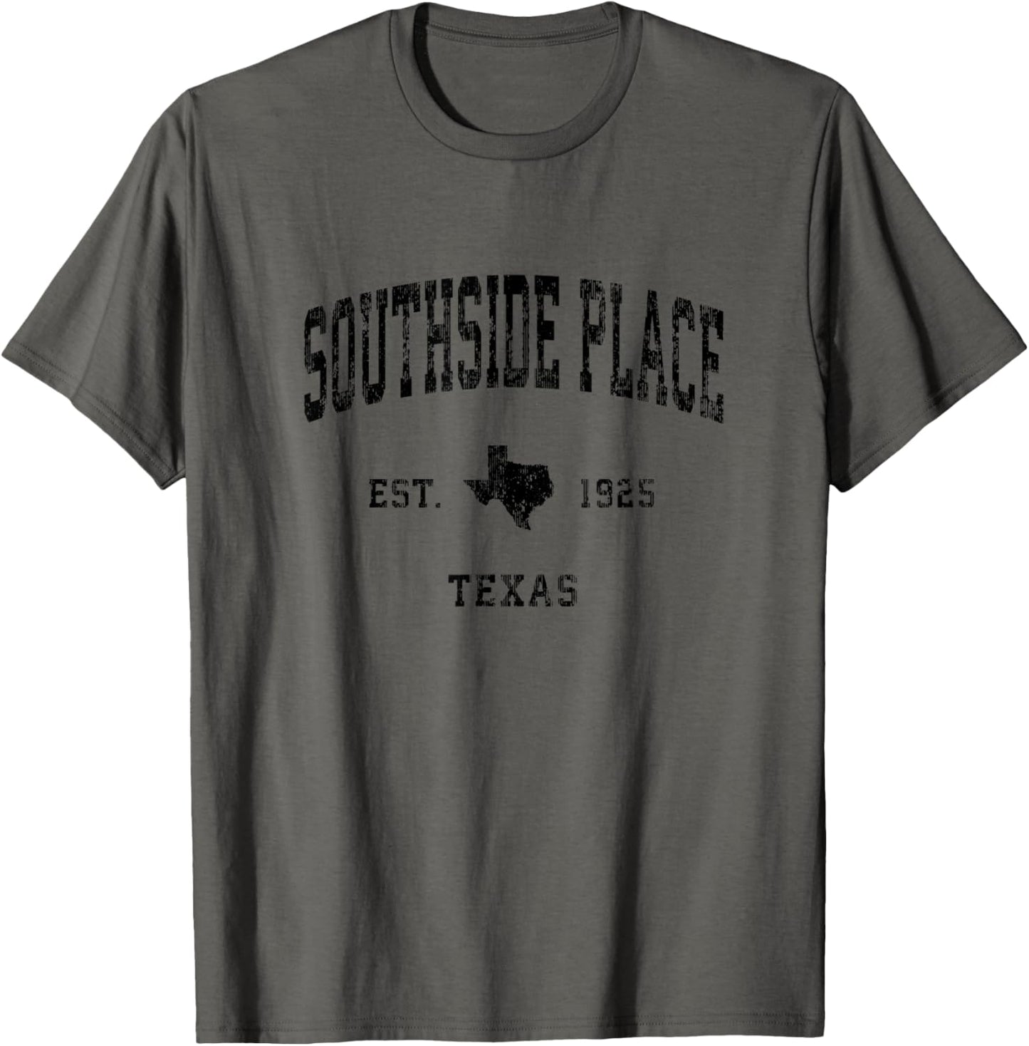 Southside Place Texas TX Vintage Athletic Black Sports Desig