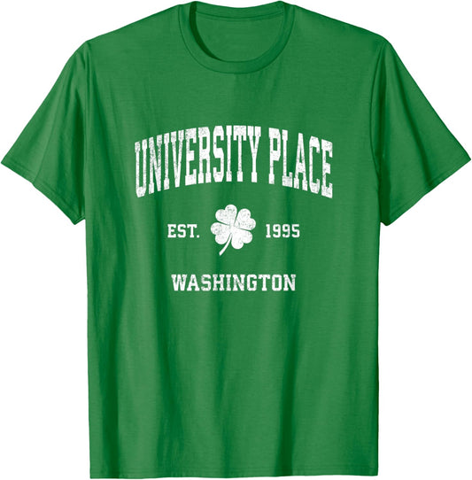 University Place Washington Vintage Shamrock Sports