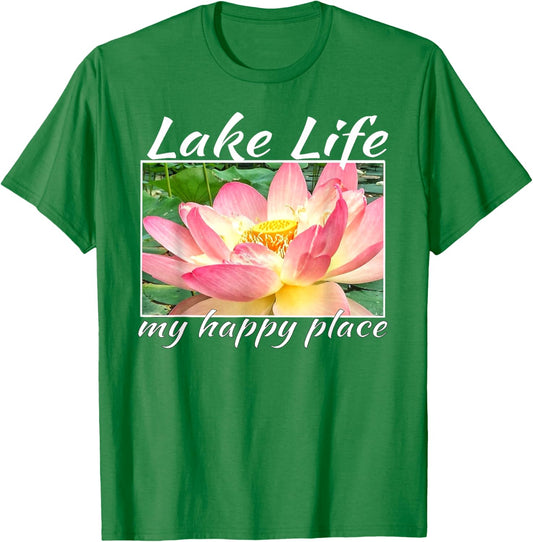 Pink Lilly Pad Lake Life is My Happy Place