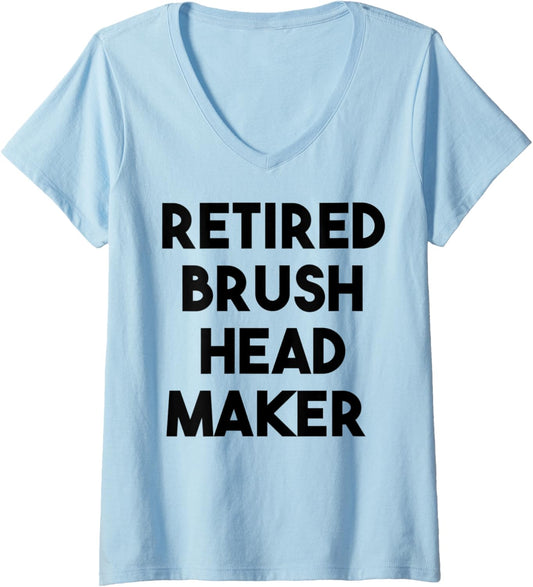 Womens Retired Brush Head Maker V-Neck