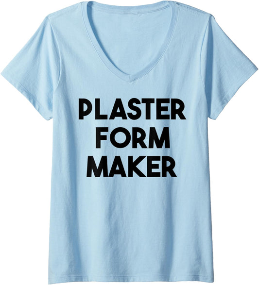 Womens Plaster Form Maker V-Neck