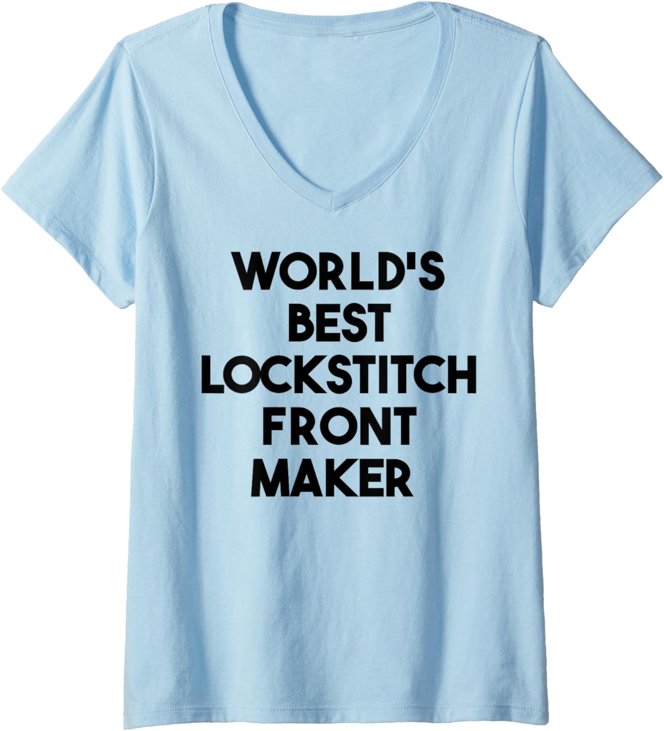 Womens World's Best Lockstitch Front Maker V-Neck