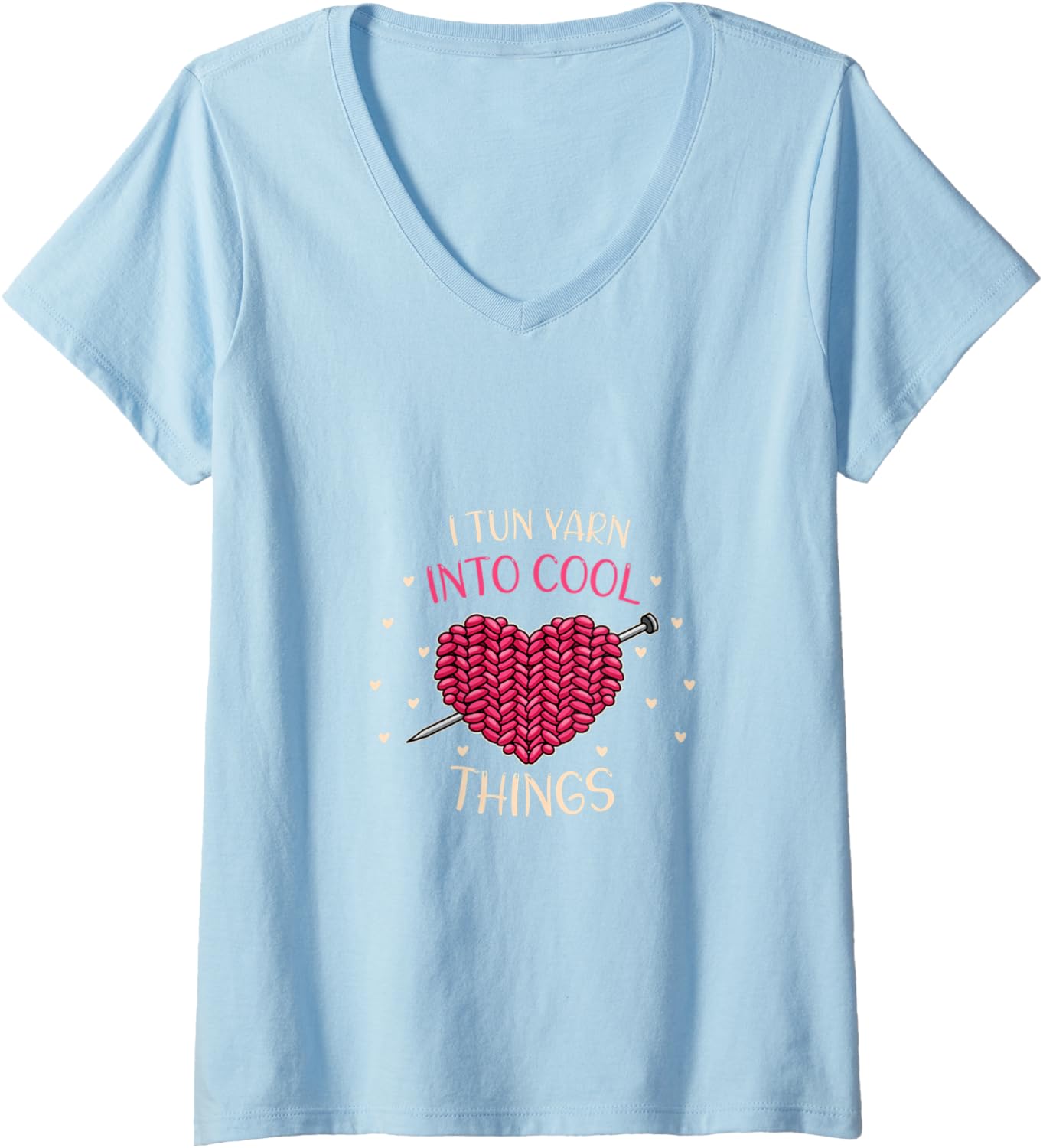 Womens I Turn Yarn into cool Things V-Neck