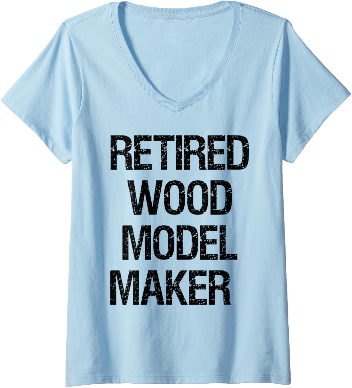 Womens Retired Wood Model Maker V-Neck