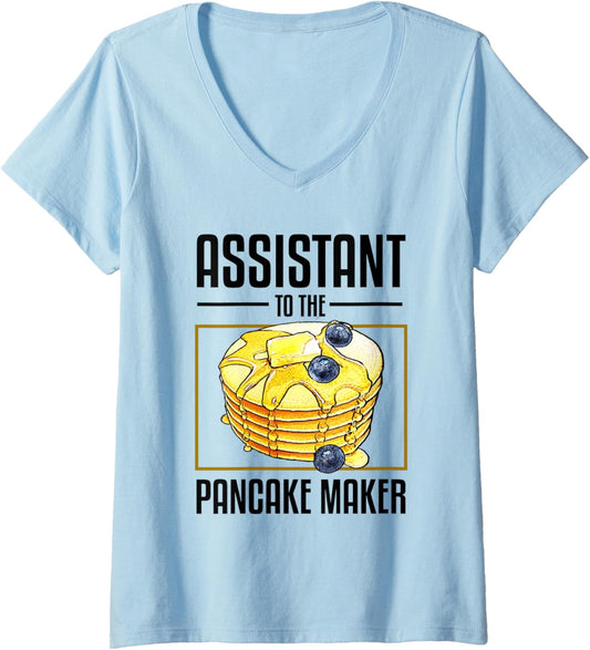 Assistant to the Pancake Maker Pancake Maker V-Neck