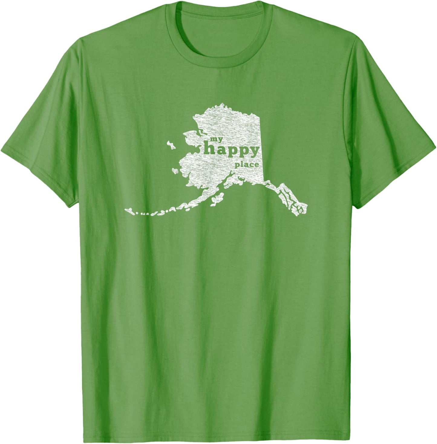 Alaska T-Shirt Distressed Happy Place Tee