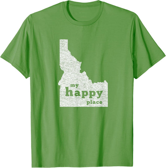 Idaho T-Shirt Distressed Happy Place Tee