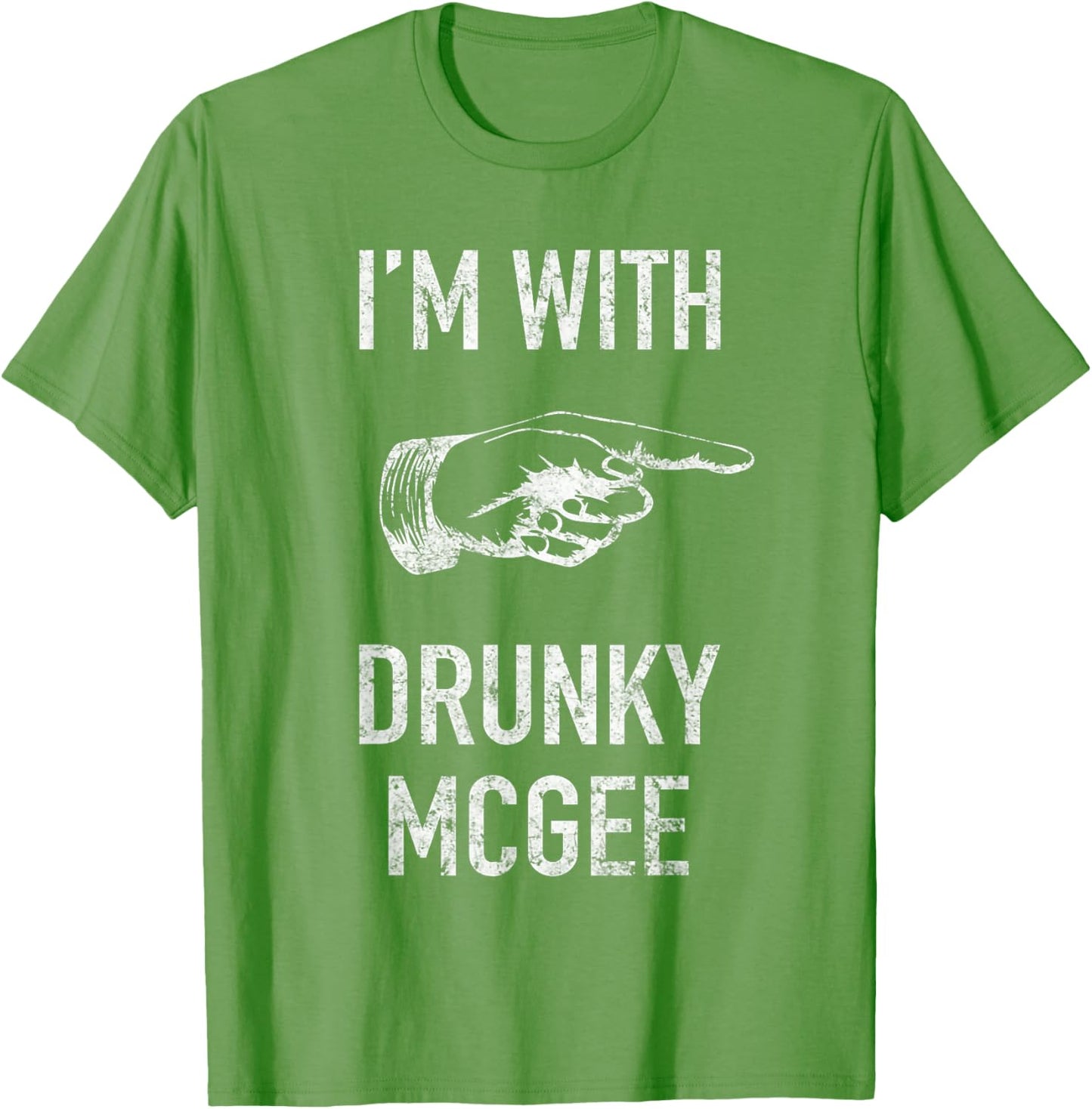 Couple St Patricks Day Shirts I'm With Drunky Mcgee Funny