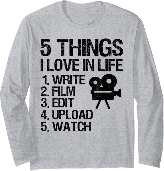 Write Film Edit Upload Watch Filmmaker Cinematographers Long Sleeve