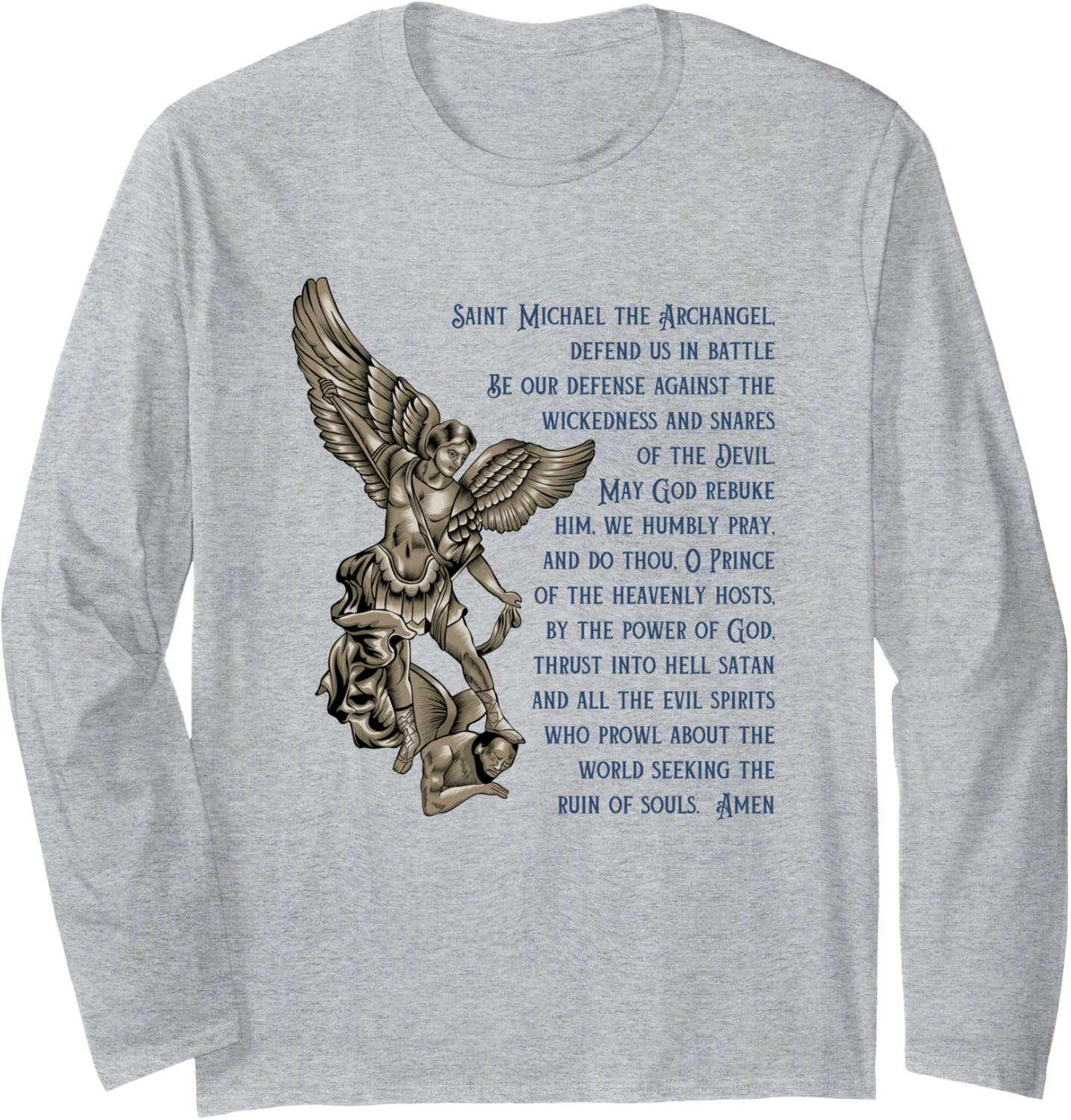 Saint Michael Prayer Long Sleeve