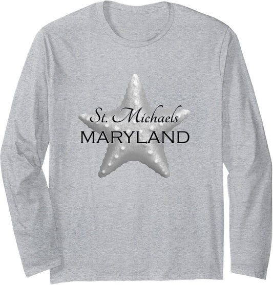 St. Michaels Maryland Beach Ocean Long Sleeve